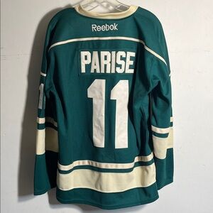 REEBOK ZACH PARISE MINNESOTA WILD STITCHED PREMIER JERSEY CCM